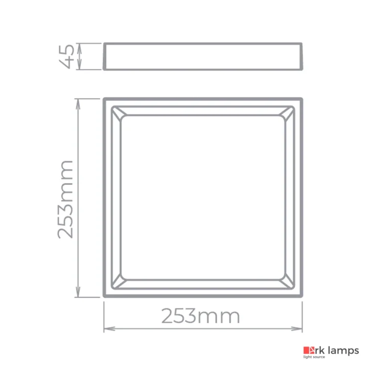 Luminária Plafon LED de Sobrepor Deep 22W 1850LM Branco 3000K (quente) · Stella · STH20904BR/30 — foto 3