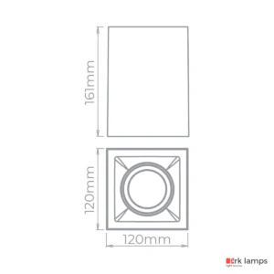 Luminária Spot Plafon de Sobrepor Direcionável Square Out Par20 E27 · Stella · STH20920BR — foto 3