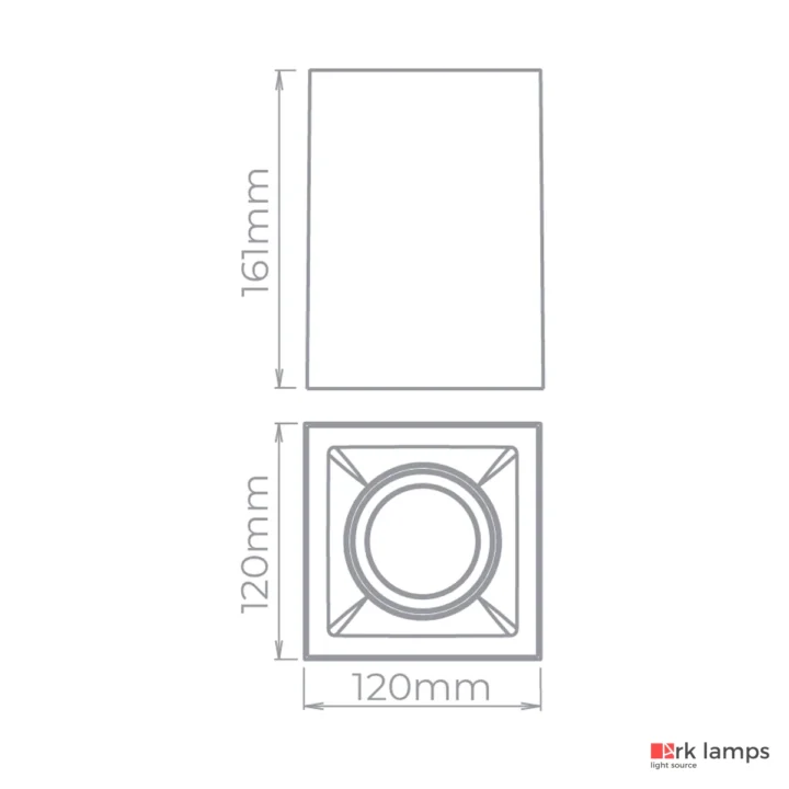 Luminária Spot Plafon de Sobrepor Direcionável Square Out Par20 E27 · Stella · STH20920PTO — foto 3