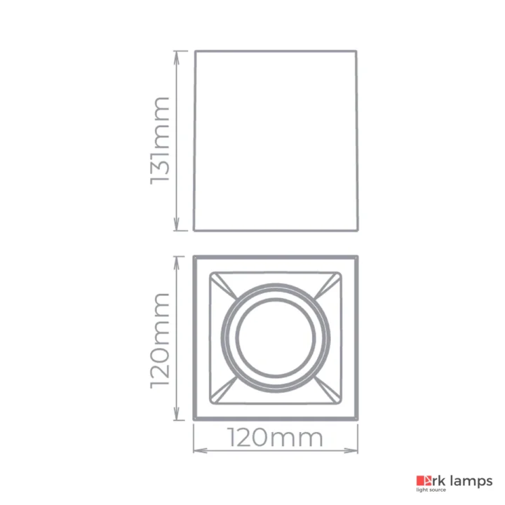 Luminária Spot Plafon de Sobrepor Direcionável Square Out Ar70 Gu10 · Stella · STH20930BR — foto 3