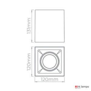 Luminária Spot Plafon de Sobrepor Direcionável Square Out Ar70 Gu10 · Stella · STH20930PTO — foto 3