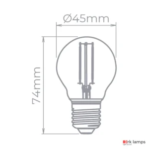 Lâmpada LED Mini Bulbo Vintage E27 2W 2400K (quente) · Stella · STH6334/24 — foto 2