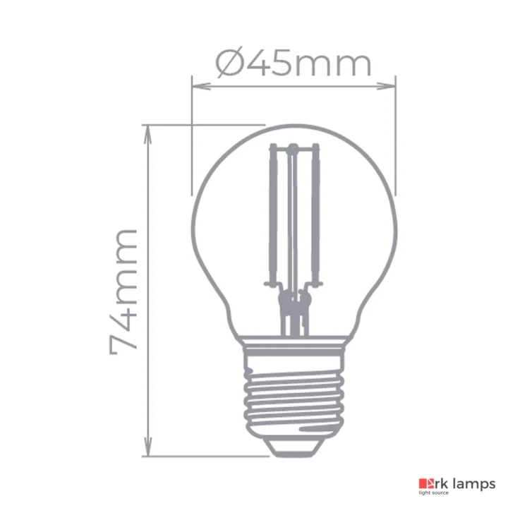 Lâmpada LED Mini Bulbo Vintage E27 2W 2400K (quente) · Stella · STH6334/24 — foto 2
