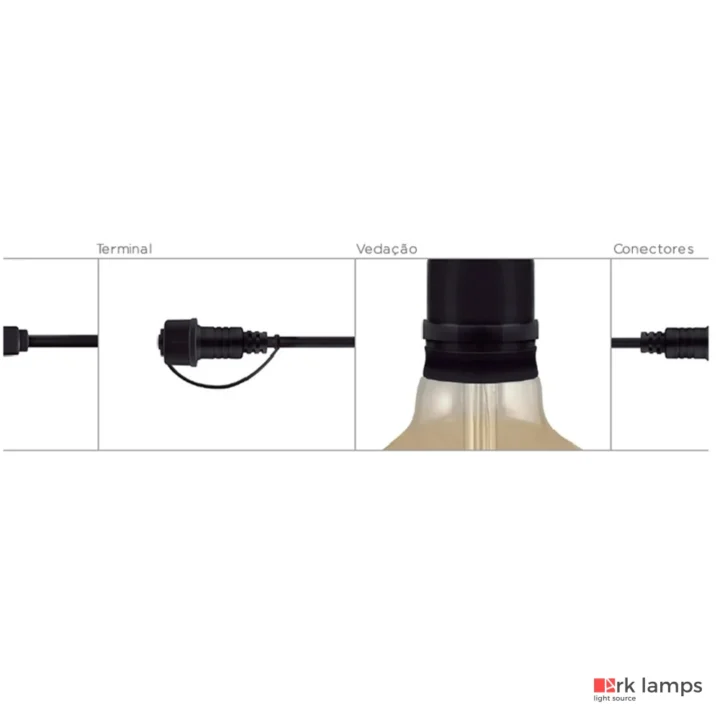 Cordão de Luz Cabo Porta-lâmpadas Hang · Stella · STH7099 — foto 4