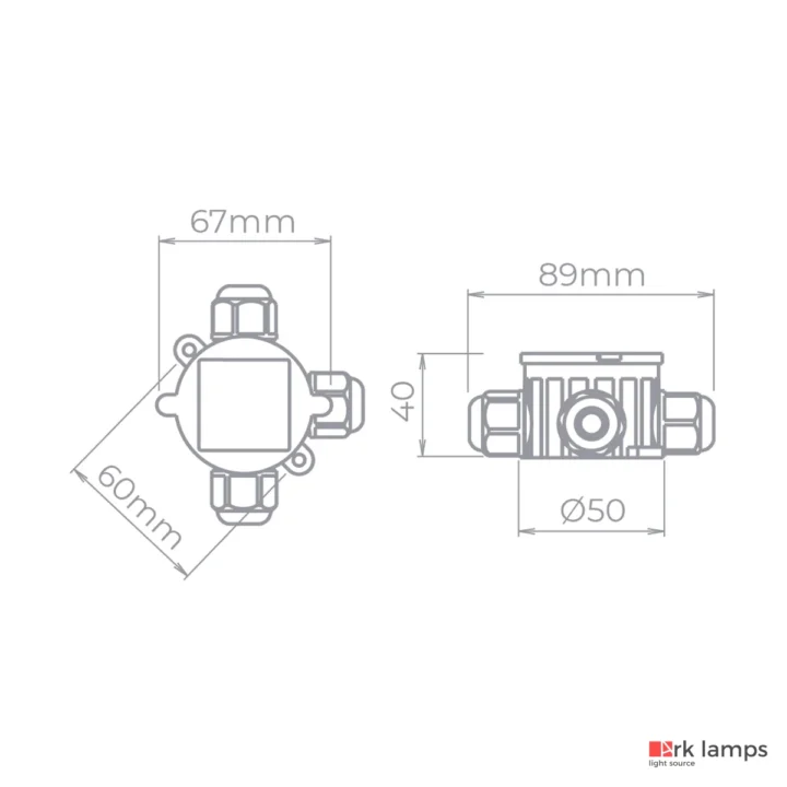Caixa de Passagem Ip68 · Stella · STH9799 — foto 2