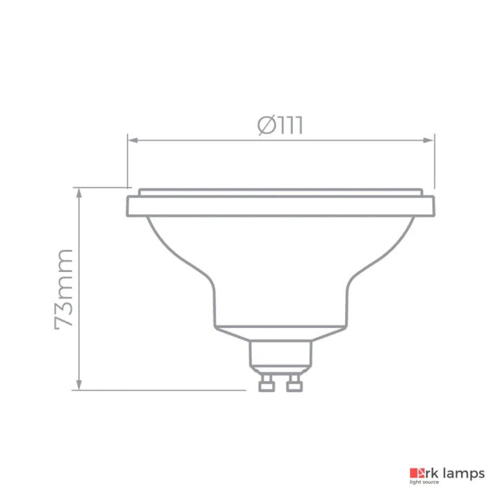 Lâmpada AR111 LED GU10 Stella PRO 11W 6° 570lm 3000K branco quente — STL21421/30 · Stella — foto 3