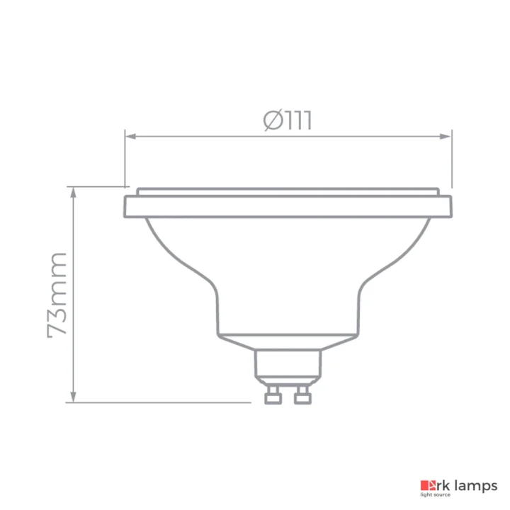 Lâmpada AR111 LED GU10 Stella PRO 11W 24° 720lm 3000K branco quente — STL21423/30 · Stella — foto 3