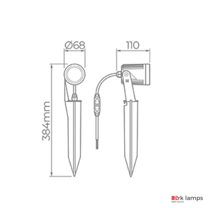 Espeto S.ground com Grade 11,5W 700LM 3000K (quente) · Stella · STL23765/30 — foto 3