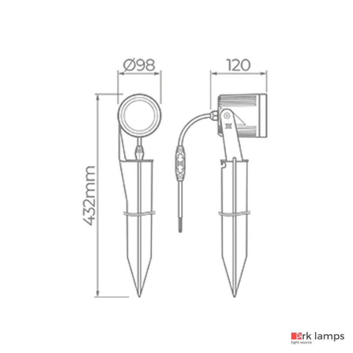 Espeto S.ground com Grade 18,5W 1120LM 3000K (quente) · Stella · STL23766/30 — foto 3