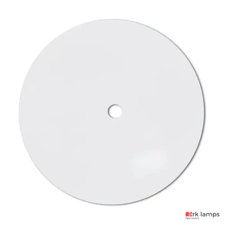 Canopla reta branca de 12,50cm para perfil de LED pendente