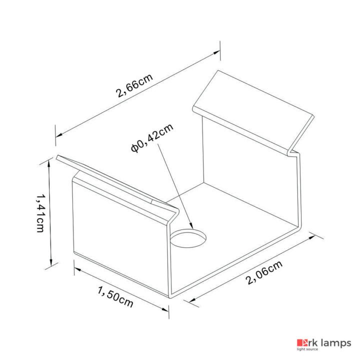 Perfil LED Arandela 1.5×7.5cm — foto 2
