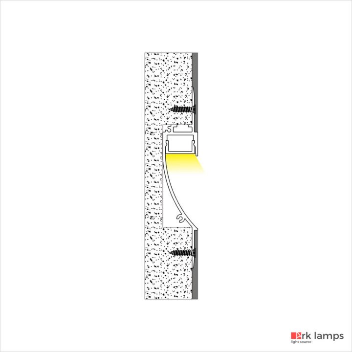 Perfil LED Arandela 1.8×9.6cm — foto 3