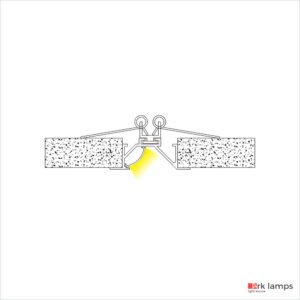 Perfil LED Embutir 4.8×1.6cm — foto 3