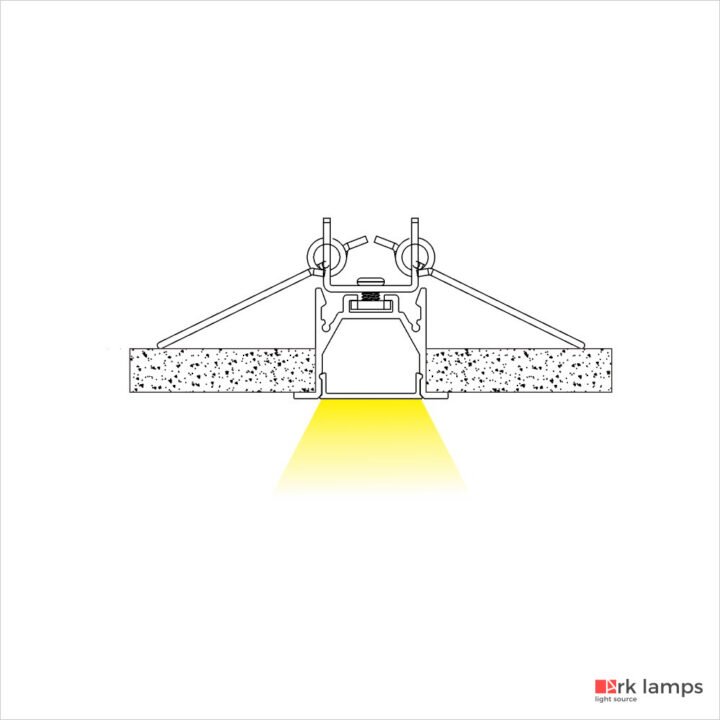 Perfil LED Embutir 3.5×2.5cm — foto 3