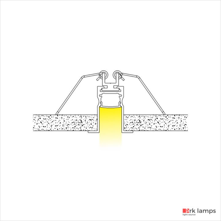 Perfil LED Embutir 3.6×3.7cm | — foto 3