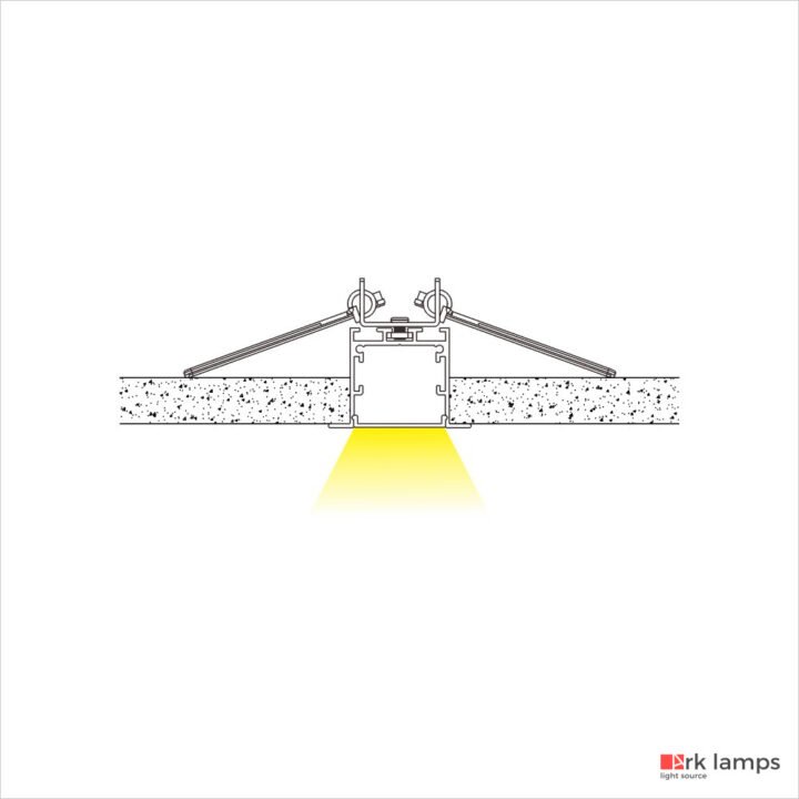Perfil LED Embutir 5×3.5cm — foto 3