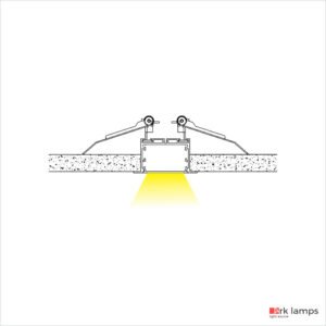 Perfil LED Embutir 6.5×3.5cm — foto 3