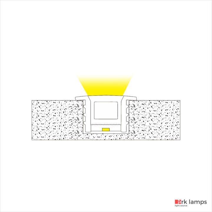 Perfil LED Flexível Embutir 1.5×1cm — foto 3