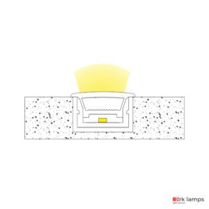 Perfil LED Flexível Embutir 2.5×1.4cm — foto 6