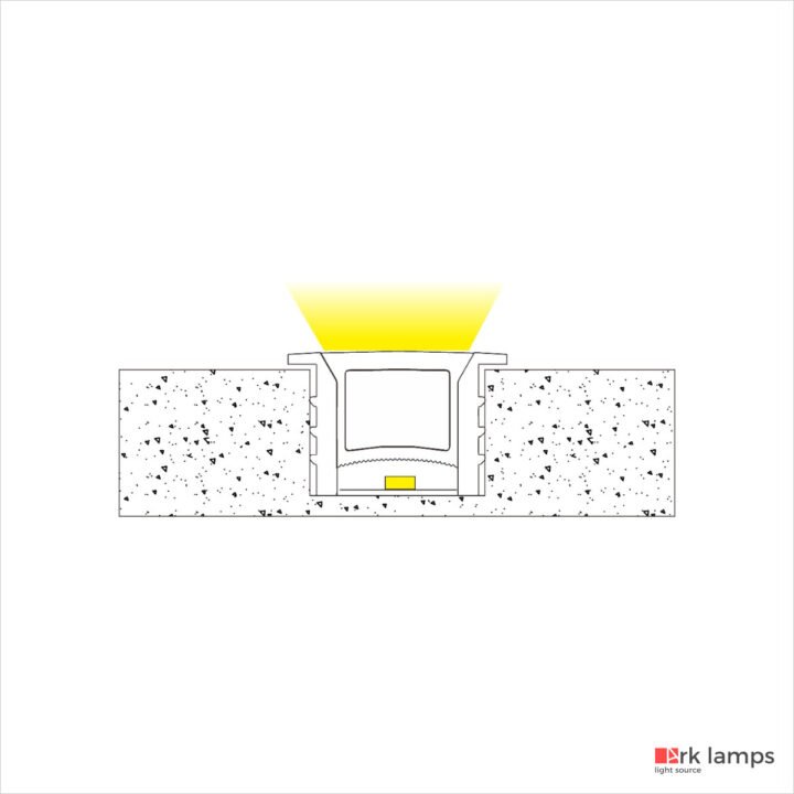 Perfil LED Flexível Embutir 2.7×2cm — foto 3