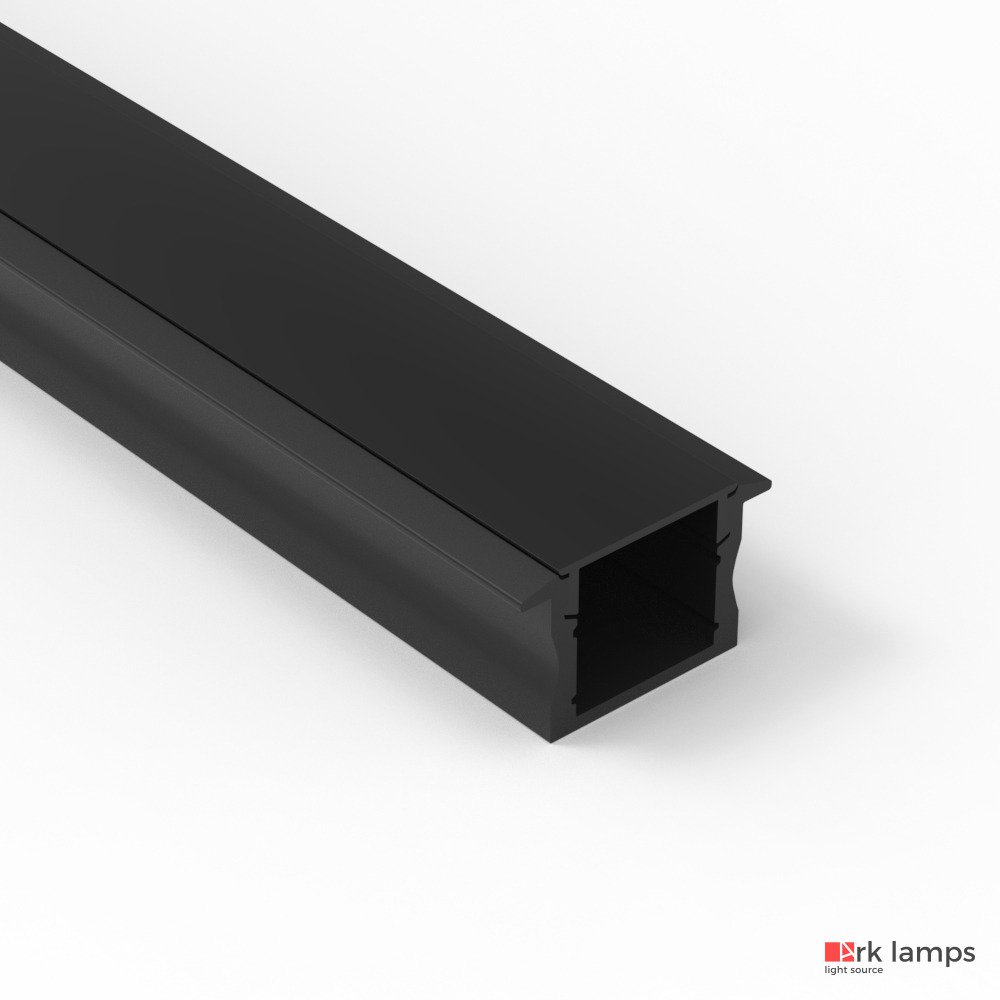 Perfil LED Embutir Marcenaria Difusor Black 2.5×1.5cm | Ark Lamps – PL119