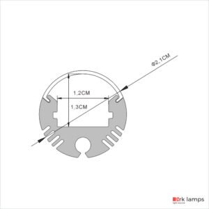 Perfil LED Arandela 2.1×2.1cm — foto 16