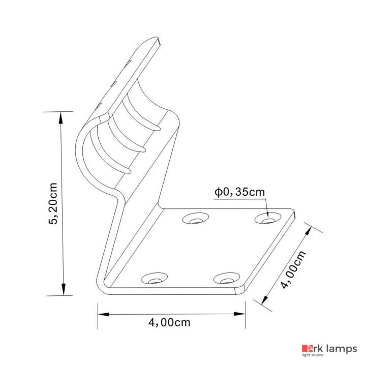 Perfil LED Arandela 2.1×2.1cm — foto 2