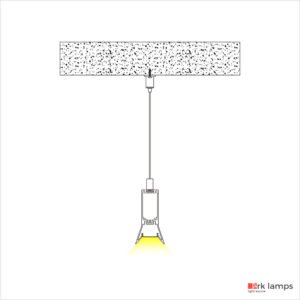 Perfil LED Pendente Luz Direta 4×7.5cm — foto 3