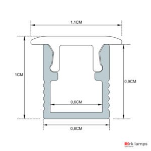 Perfil LED Embutir Marcenaria 1.1×1cm — foto 9