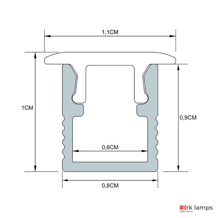 Perfil LED Embutir Marcenaria 1.1×1cm — foto 9
