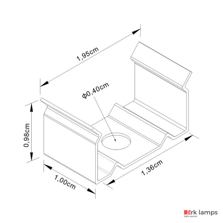 Perfil LED Embutir Marcenaria 2.3×0.9cm — foto 2