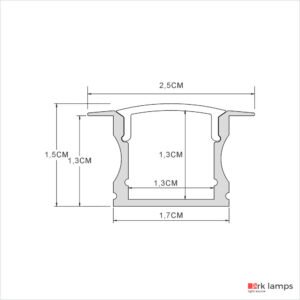Perfil LED Embutir Marcenaria 2.5×1.5cm — foto 11