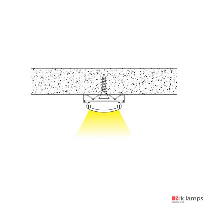 Perfil LED Sobrepor Marcenaria / Prateleira 1.8×0.6cm — foto 3