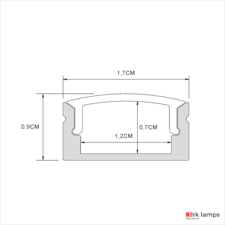 Perfil LED Sobrepor Marcenaria / Prateleira 1.7×0.9cm — foto 11