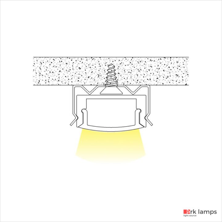 Perfil de LED Micro Slim Black (fumê) 17×9mm Ark Modular · Ark Lamps · ARK-ML221 — foto 3