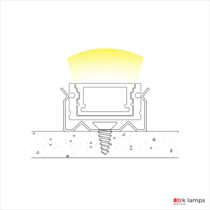 Perfil LED Sobrepor Marcenaria / Prateleira 1.9×1cm — foto 3