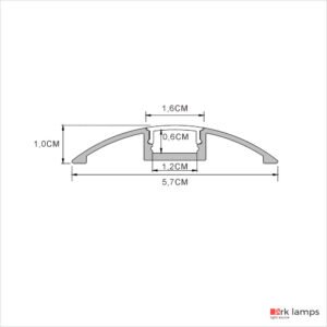 Perfil LED Sobrepor Marcenaria / Prateleira 5.7×1cm — foto 2