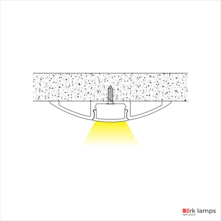 Perfil LED Sobrepor Marcenaria / Prateleira 5.7×1cm — foto 3