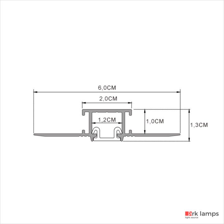 Perfil LED Embutir No Frame 6×1.3cm — foto 2