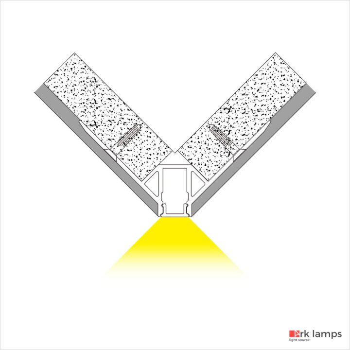 Perfil LED Embutir No Frame 4.41×2.22cm — foto 3