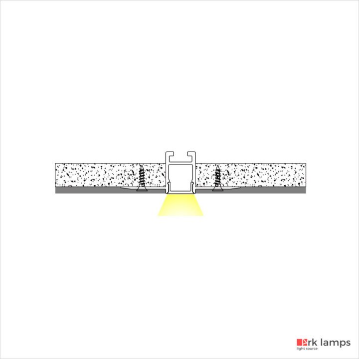 Perfil LED Embutir No Frame 5.3×1.9cm — foto 3