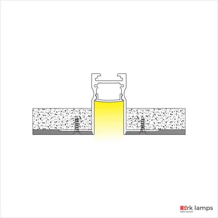 Perfil LED Embutir No Frame 6.1×3.7cm — foto 3
