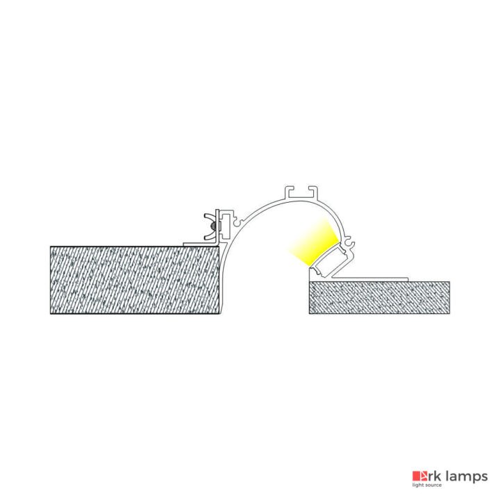 Perfil LED Embutir No Frame 7.6×5.1cm — foto 3