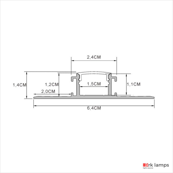 Perfil LED Embutir No Frame 8×8cm — foto 2