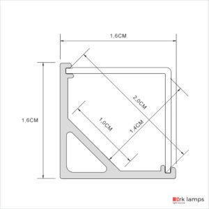 Perfil LED Sobrepor Sanca e Canto 1.6×1.6cm — foto 10