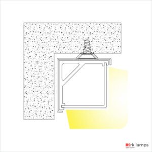 Perfil LED Sobrepor Sanca e Canto 1.6×1.6cm — foto 3