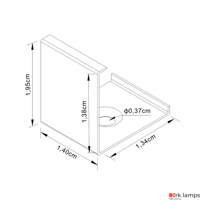 Perfil LED Sobrepor Sanca e Canto 1.9×1.9cm — foto 2