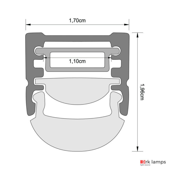 Perfil LED Sobrepor 1.7×1.9cm — foto 2