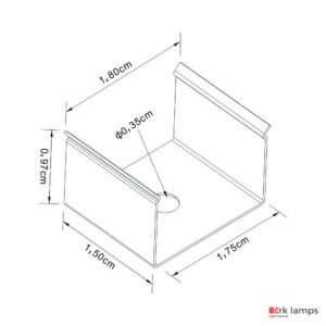 Perfil LED Sobrepor 1.7×2cm — foto 2