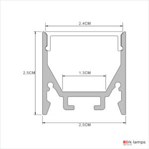 Perfil LED Sobrepor 2.5×2.5cm — foto 16